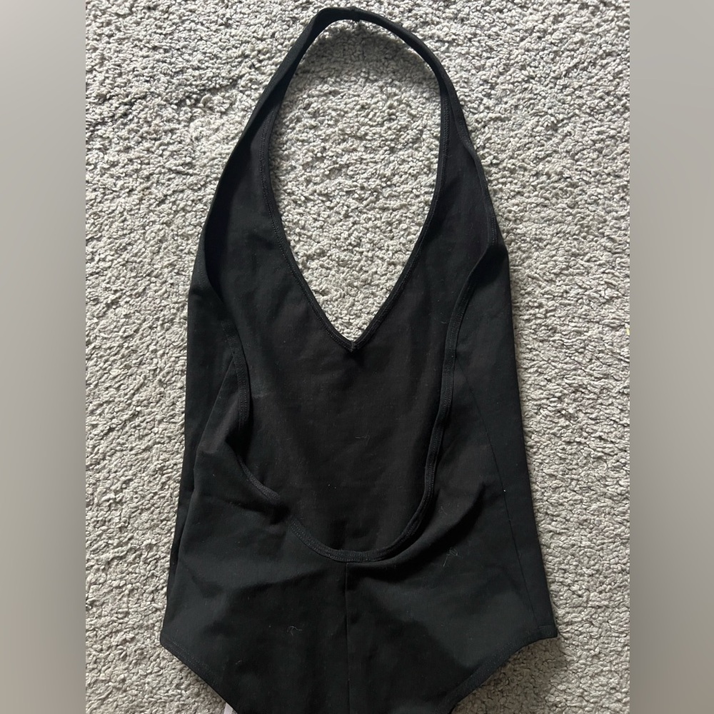 Black Backless Bodysuit - Picture 2 of 3